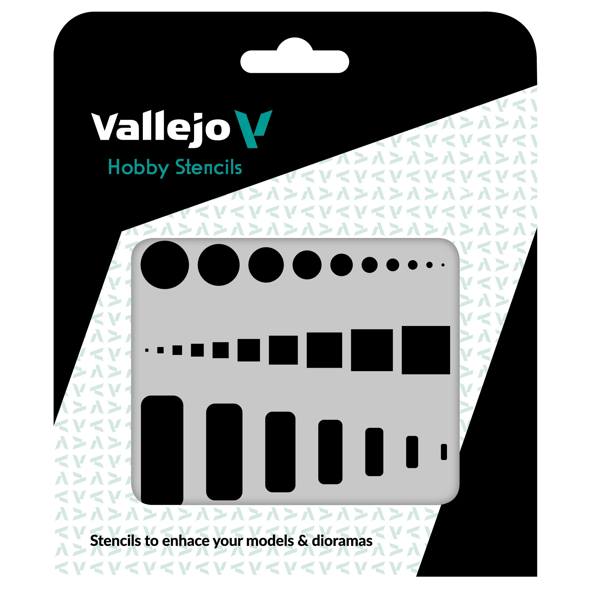 Vallejo Šablona Access Trap Doors - ST-AIR003 (Vallejo Hobby Stencils)