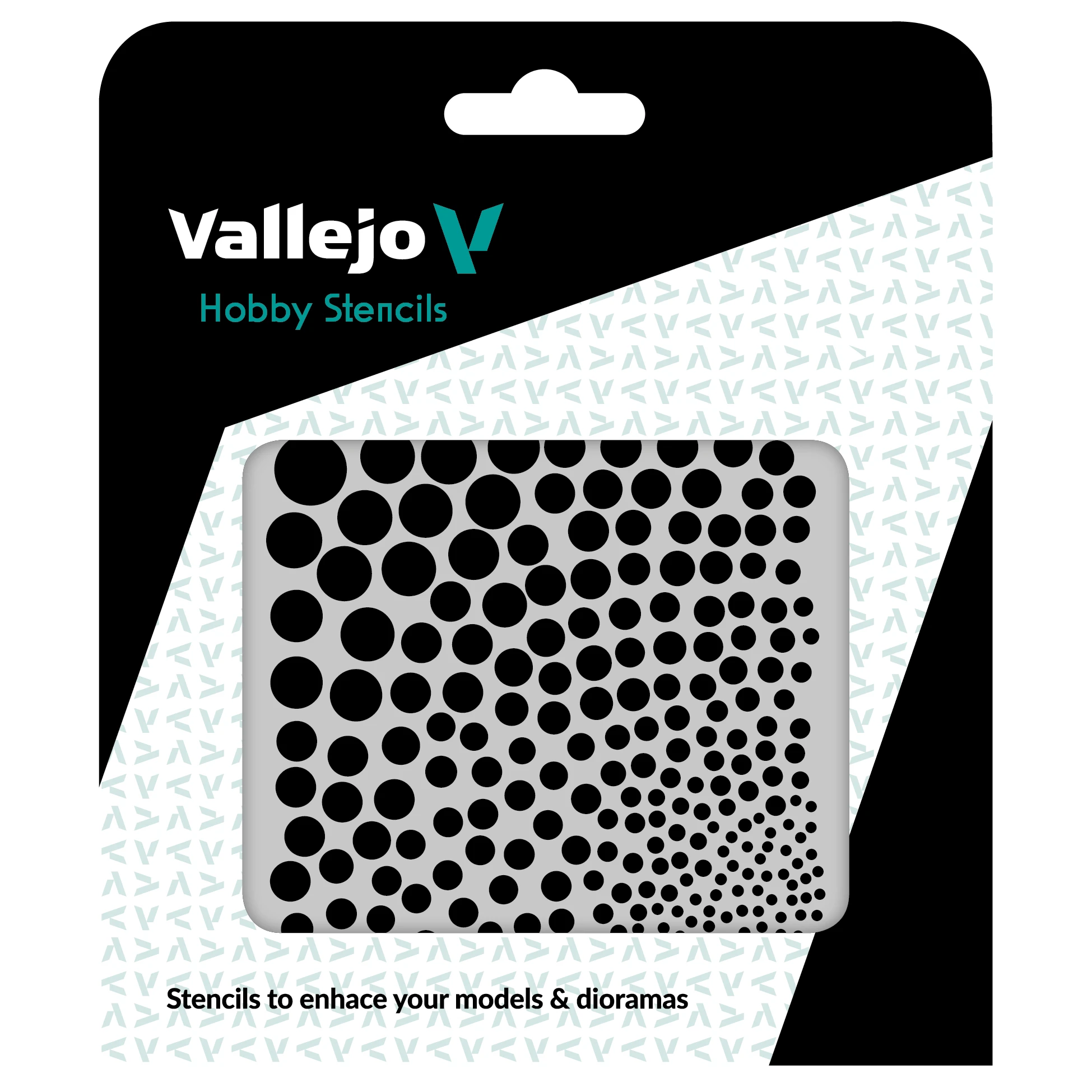 Vallejo Šablona Circle Textures - ST-SF002 (Vallejo Hobby Stencils)