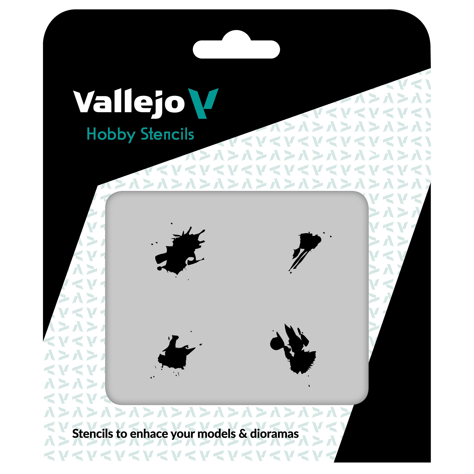 Vallejo Šablona Petrol Spills - ST-TX004 (Vallejo Hobby Stencils)