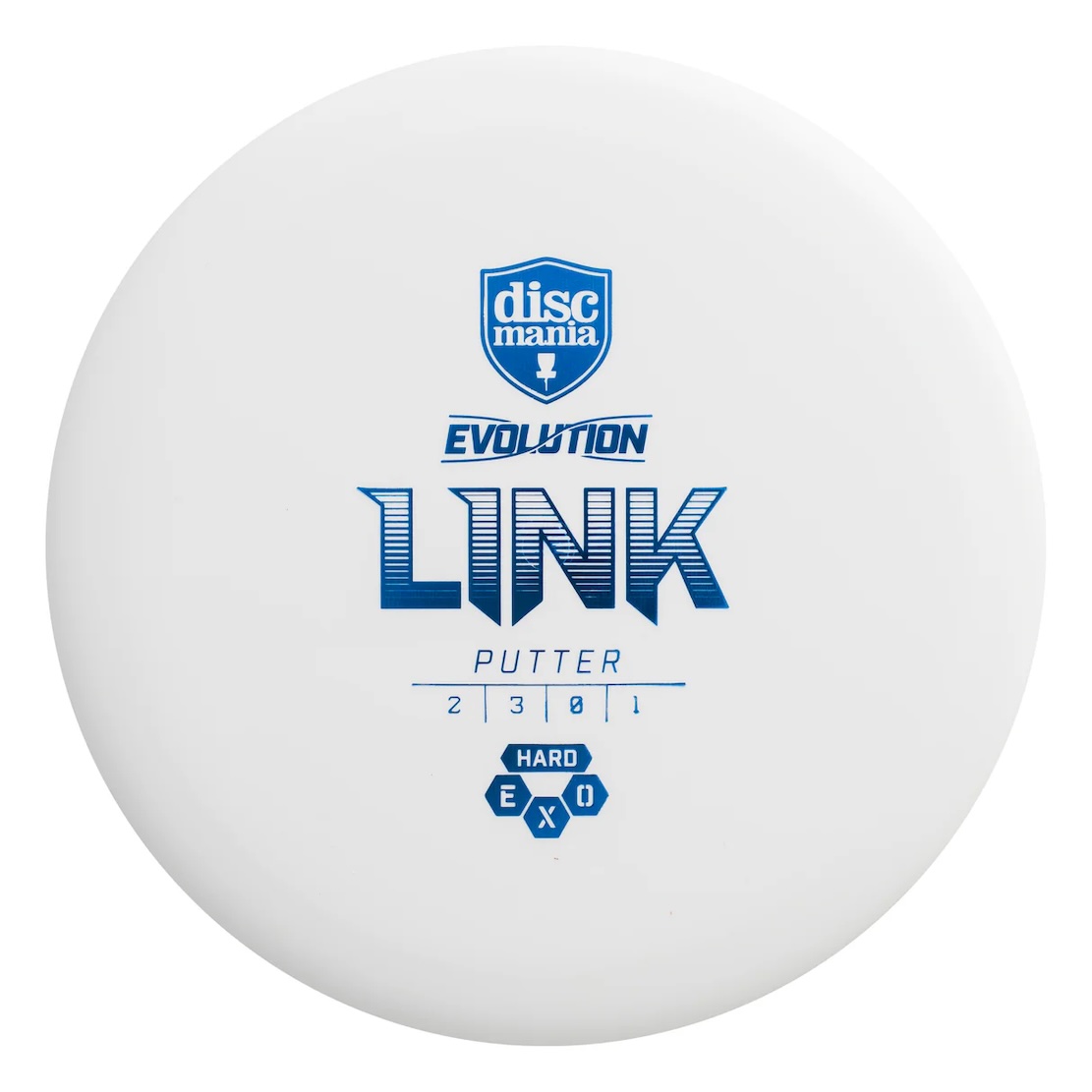 LINK - EXO Hard (Discmania) - ideální vyvážený discgolf putter disk Barva: Bílá 173g+