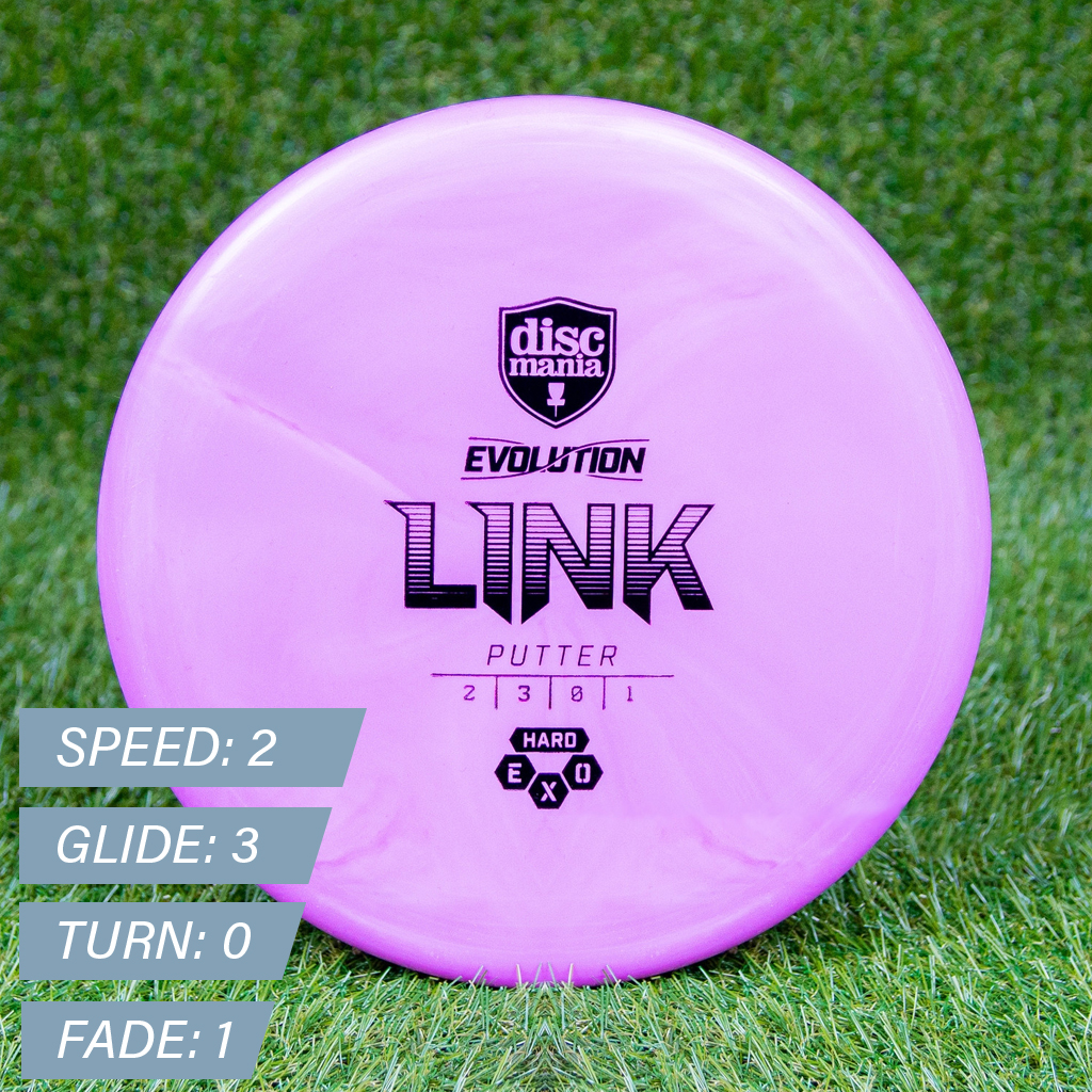 LINK - EXO Hard (Discmania) - ideální vyvážený discgolf putter disk Barva: Modrá 173g+