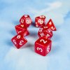 Set kostek pro RPG hry (D4, D6, D8, D10, D12, D20, D10%) kostky