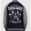 star wars dark side varsity sweat jacket black