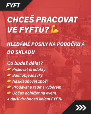 HLEDÁME POSILY K NÁM DO TÝMU FYFTU💪🏻 Pokud tě práce u nás zaujala, tak určitě neváhej a piš📝 Samozřejmě 18+😎 >>> #fyft