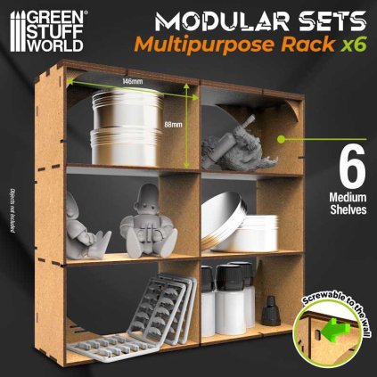 MDF-Mehrzweckregal x6 (Green Stuff World)