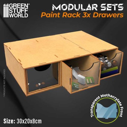 modular set 3x drawers