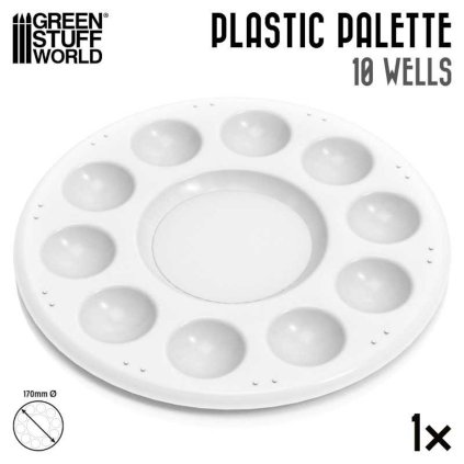 plastic round mixing palette