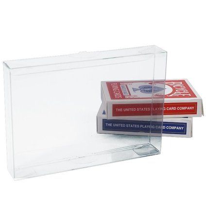 Transparenter Kunststoffkoffer für 2 Decks