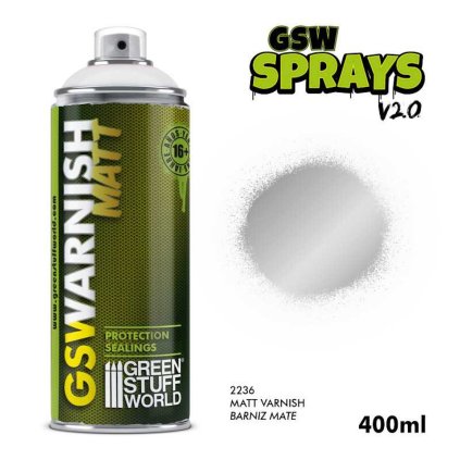 SPRAY Klarer Mattlack 400ml (Green Stuff World)