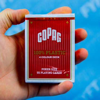 Plastové karty Copag 4 COLOURS (Farbe Rot)