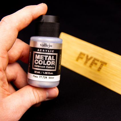 25800 stara verze vallejo metal color 77724 silver 32ml