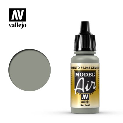 Vallejo Model Air 71045 Cement Grey 17ml