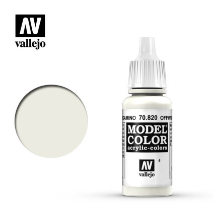 Vallejo Model Color 70820 Offwhite 17ml