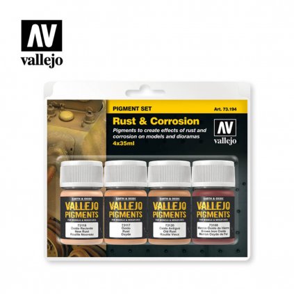 60864 vallejo pigments set 73194 rust corrosion