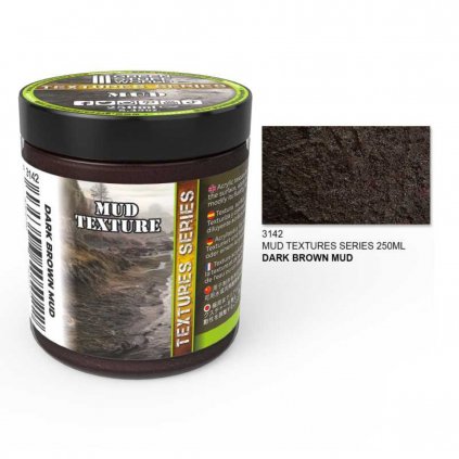 Ground Textures - Dark Brown Mud 250 ml (Green Stuff World)