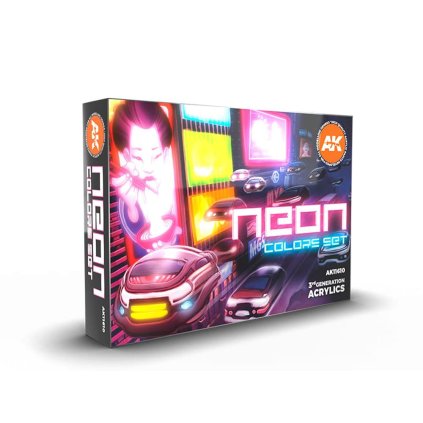 64279 ak acrylics 3gen set ak11610 neon colors set 6x17ml
