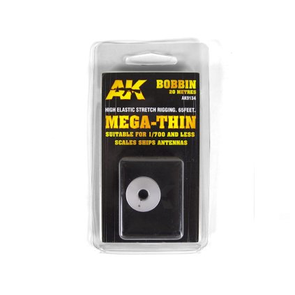 64549 ak ak9134 elastic rigging bobbin mega thin 20m