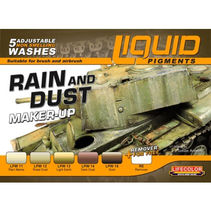 65212 set tekutych pigmentu lifecolor lp03 rain and rust