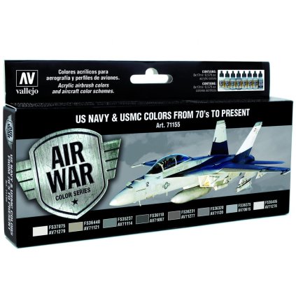 65674 stara verze vallejo model air usn set 71155 us navy usmc colors from 70 s to present 8