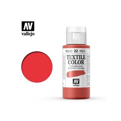 65353 vallejo textile color 40022 red 60ml