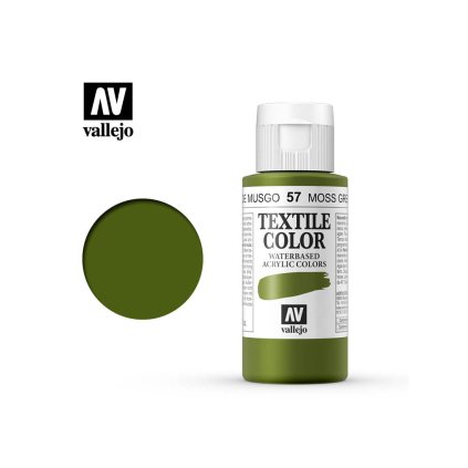 65392 vallejo textile color 40057 moss green opq 60ml