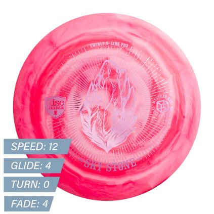 Sky Stone - Swirly S-Line PD2 (Discmania) Růžová