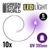 71029 2 leds ultraviolet uv light 5mm green stuff world