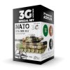 64312 ak acrylics 3gen avf set ak11658 nato colors 3g 3x17ml