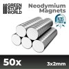neodymium magnets 3x2mm 50 units n35