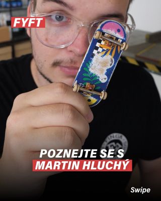 Poznejte se se slovenským reprezentantem značky Finga fingerboard @martin_hluchy 🇸🇰🛹 Martin jezdí už skoro 16 let a za...