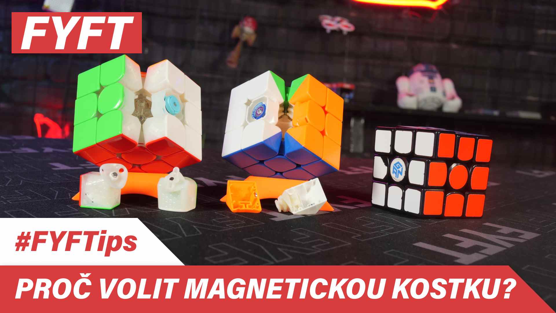 Rozdíl mezi magnetickou a nemagnetickou kostkou