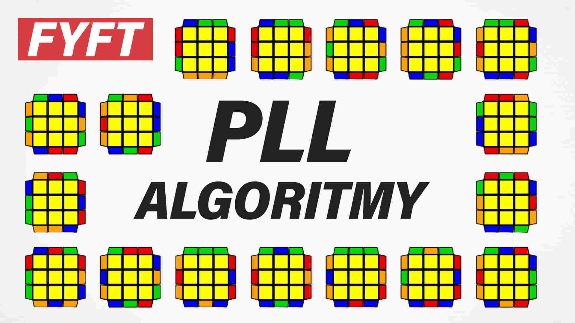 PLL algoritmy na Rubikovu kostku 3x3