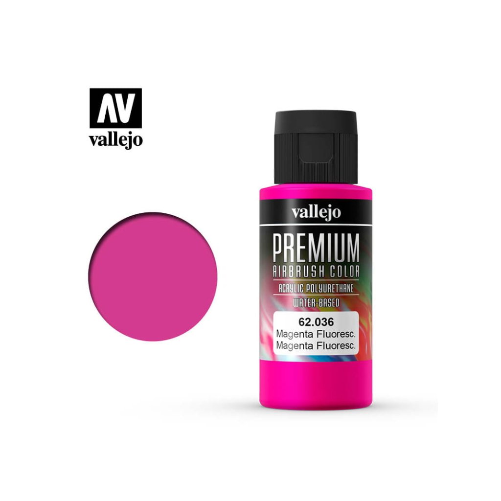 65464 vallejo premium color 62036 fluorescent magenta 60ml