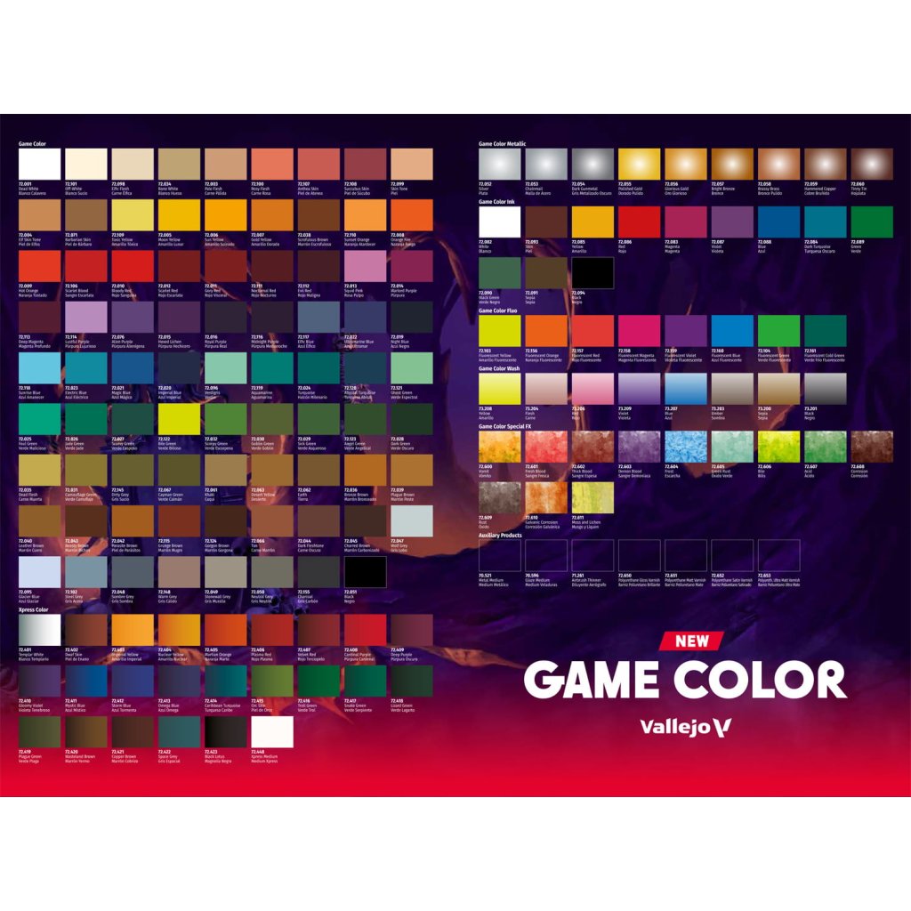 68437 vzornik barev vallejo cc266 game color xpress color