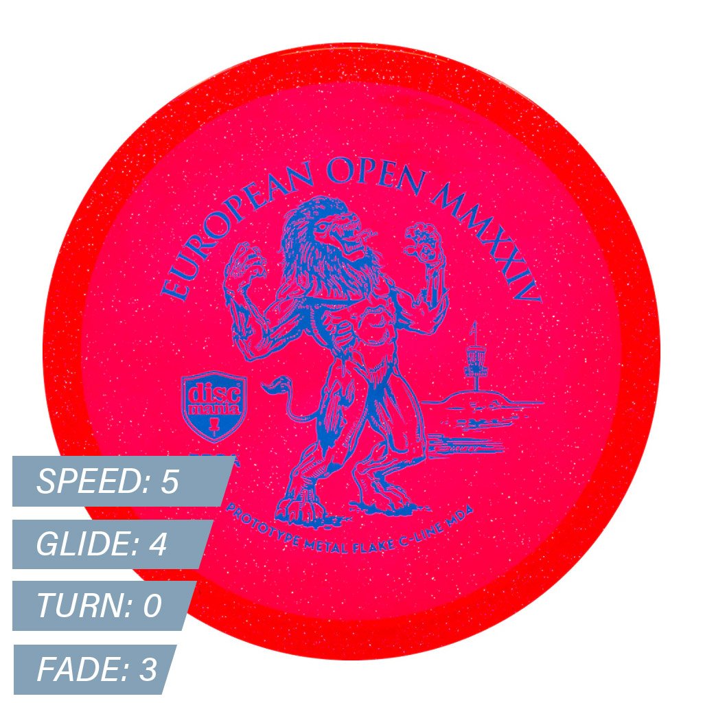 Prototype MD4 - Metal Flake C-Line (Discmania) Roșu