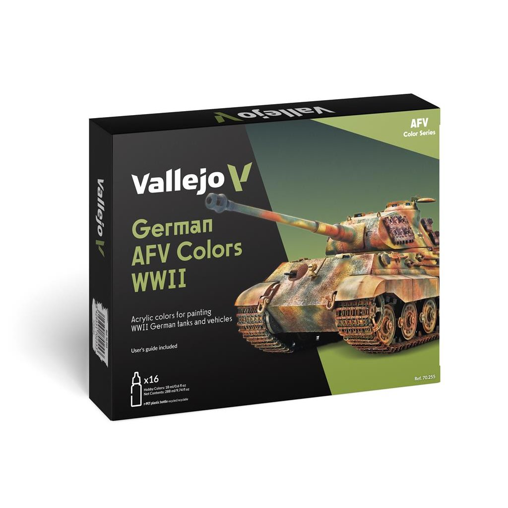 70837 vallejo model color german afv colors wwii 70255 set 16 barev