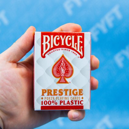 Bicycle Prestige JUMBO Index Plastic Cards (USPCC) (Culoare Modrá)