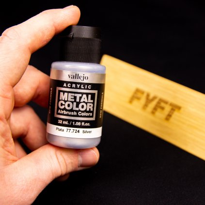 25800 stara verze vallejo metal color 77724 silver 32ml
