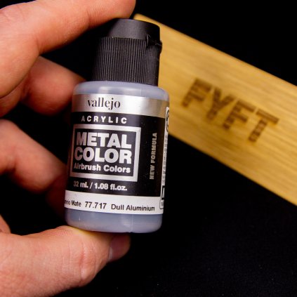 26562 stara verze vallejo metal color 77717 dull aluminium 32ml