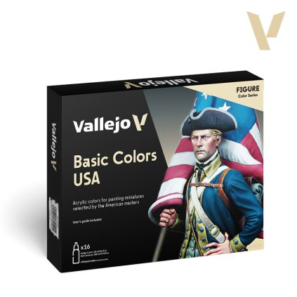 Set de culori pentru modele 70140 Basic Colors USA (Vallejo)