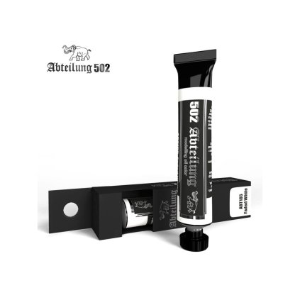 64099 3 abteilung 502 oil color abt165 faded white 20ml tube