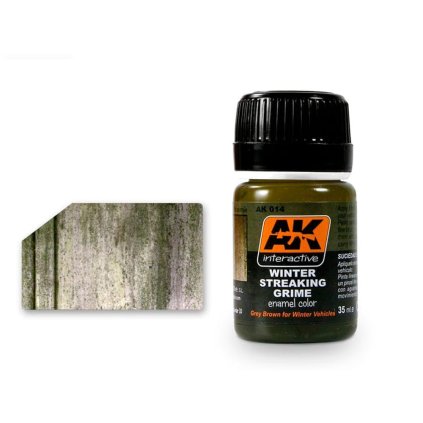 64135 ak weathering ak014 streaking grime for winter vehicles 35ml