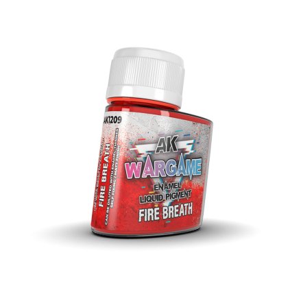 64366 ak wargame liquid pigments ak1209 fire breath 35ml