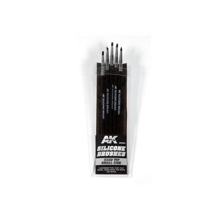 64537 ak tools ak9087 set of 5 silicone brushes hard tip small