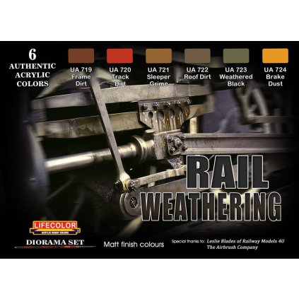 65161 set barev lifecolor cs21 rail weathering