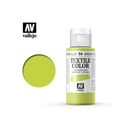 65386 vallejo textile color 40054 bright green 60ml