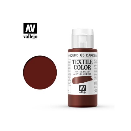 65398 vallejo textile color 40065 dark brown 60ml