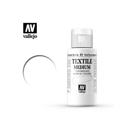65404 vallejo textile color 40081 textile medium 60ml