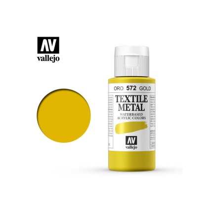 65419 vallejo textile color 40572 metallic gold 60ml