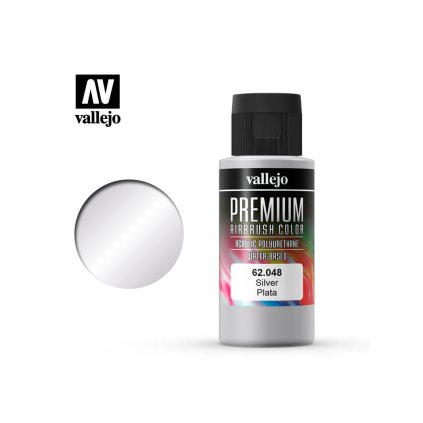 65473 vallejo premium color 62048 metallic silver 60ml